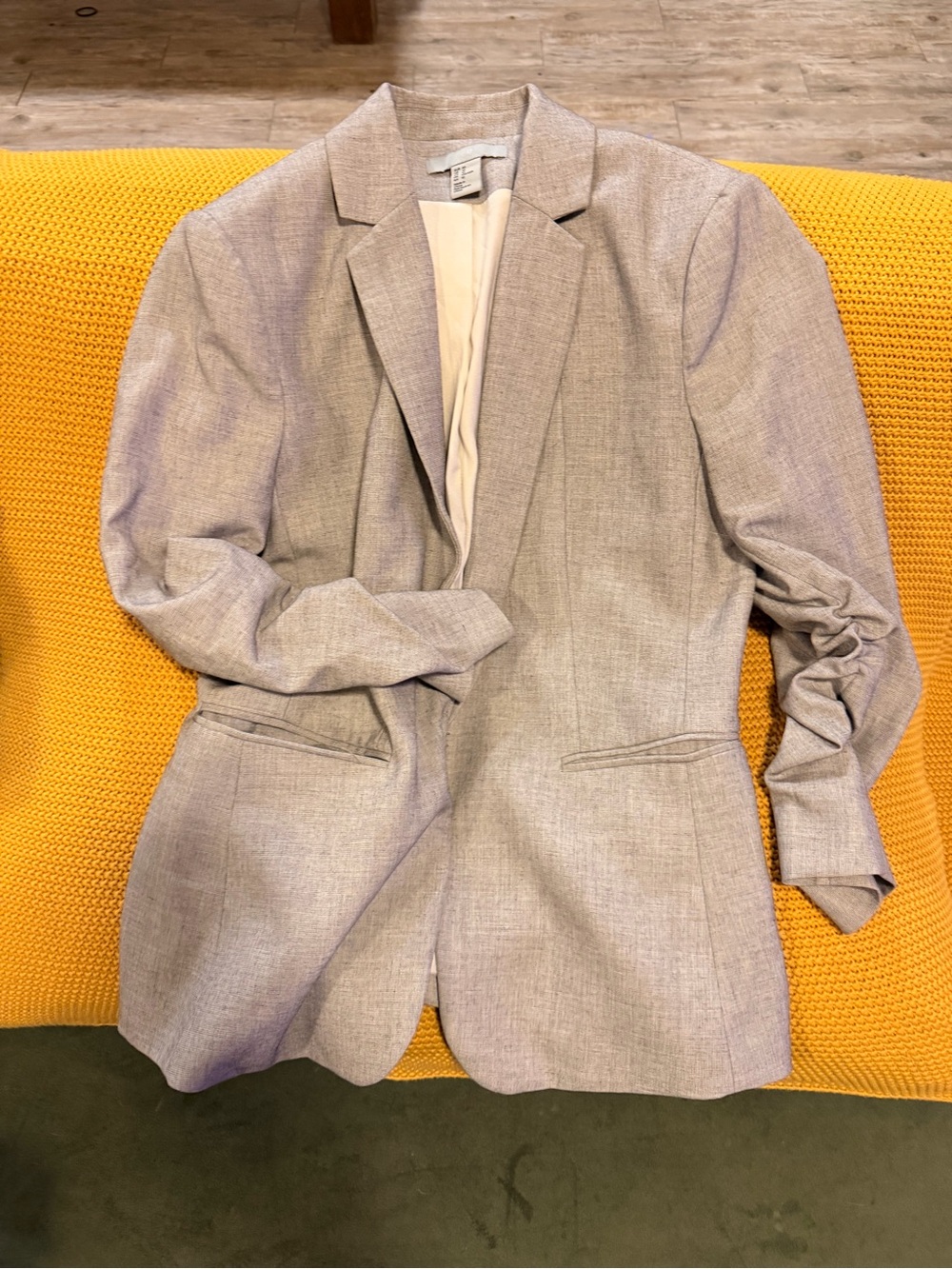 Light Gray Women’s Blazer - Classic Tailored Suit Jacket Size 10